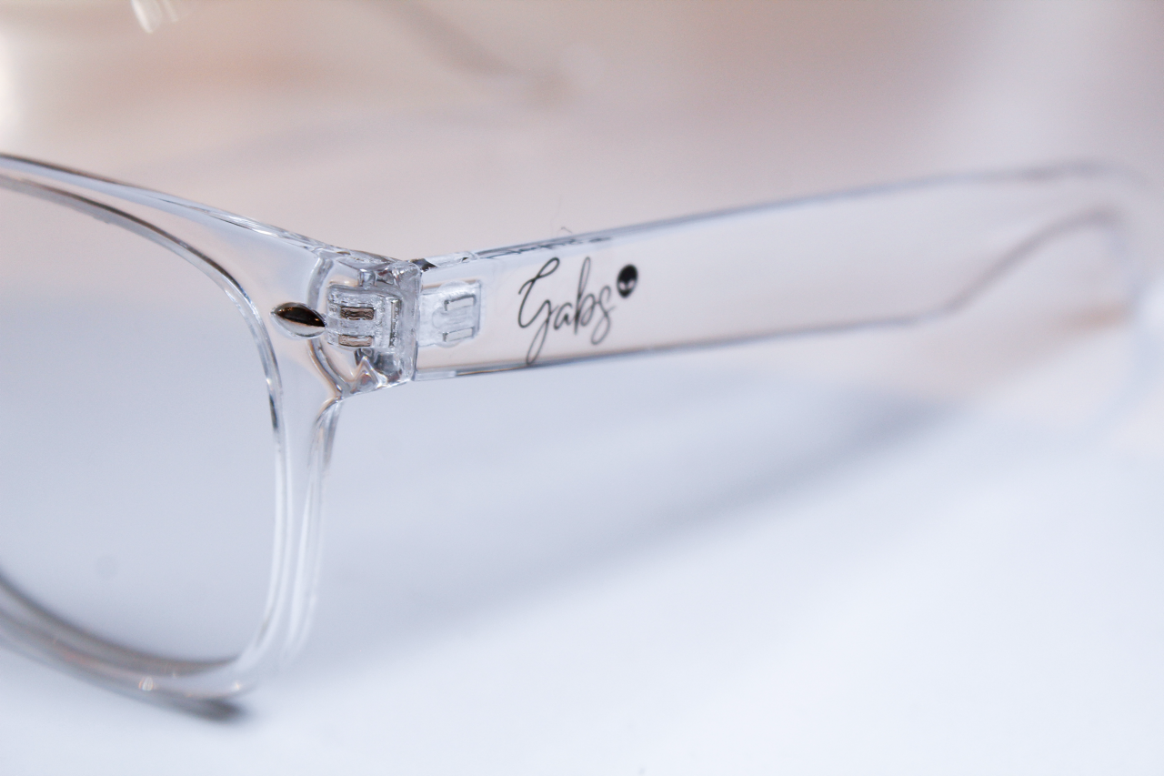 Transparent Gabs glasses